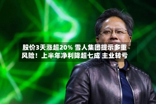 股价3天涨超20% 雪人集团提示多重风险!上半年净利降超七成 主业转亏