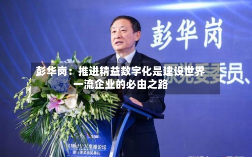 彭华岗：推进精益数字化是建设世界一流企业的必由之路-第2张图片