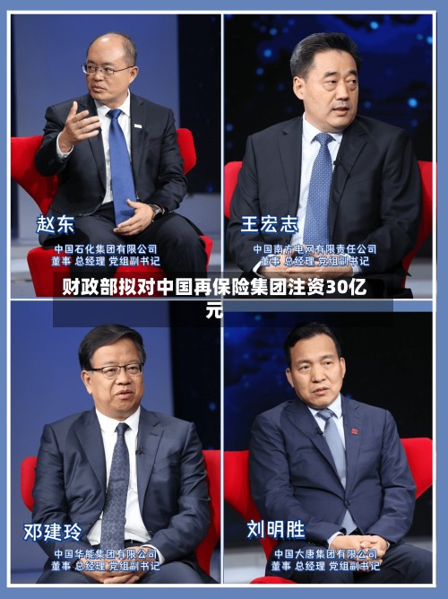 财政部拟对中国再保险集团注资30亿元
