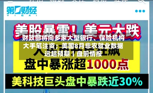 财政部将向多家大型银行、保险机构大手笔注资；美国8月非农就业数据远超预期丨盘前情报