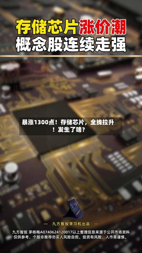 暴涨1300点！存储芯片，全线拉升！发生了啥？-第3张图片