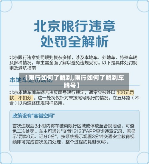 【限行如何了解到,限行如何了解到车牌号】-第2张图片