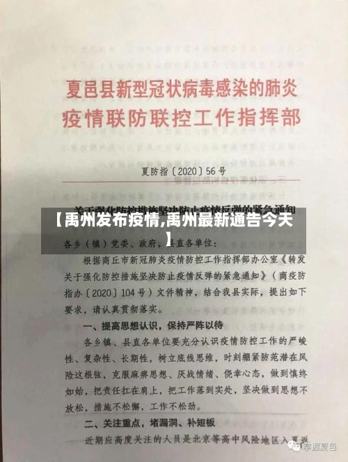 【禹州发布疫情,禹州最新通告今天】-第3张图片