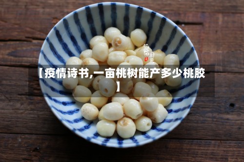 【疫情诗书,一亩桃树能产多少桃胶】