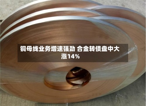 铜母线业务增速强劲 合金转债盘中大涨14%