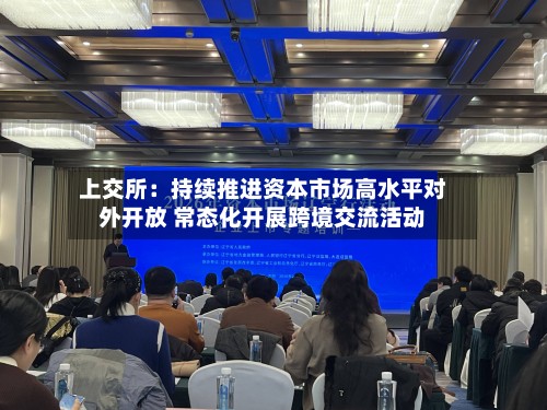上交所：持续推进资本市场高水平对外开放 常态化开展跨境交流活动