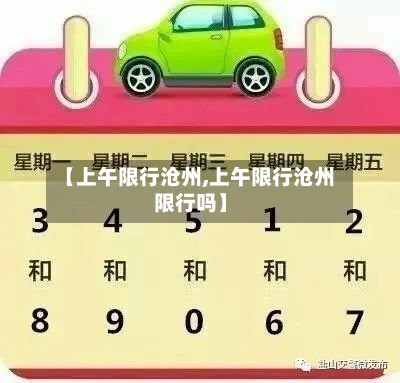 【上午限行沧州,上午限行沧州限行吗】