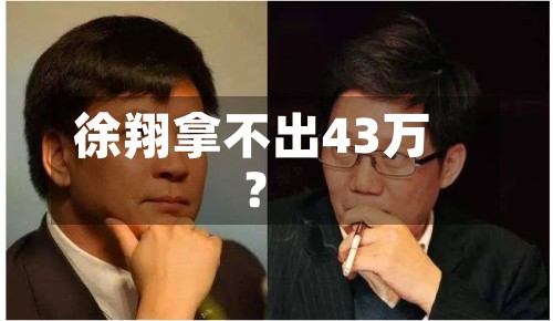 徐翔拿不出43万？