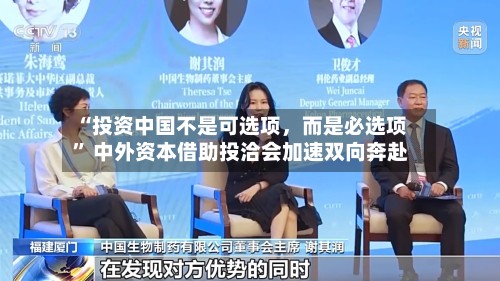“投资中国不是可选项，而是必选项” 中外资本借助投洽会加速双向奔赴