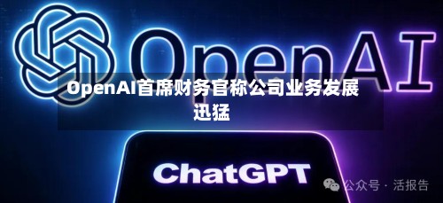 OpenAI首席财务官称公司业务发展迅猛