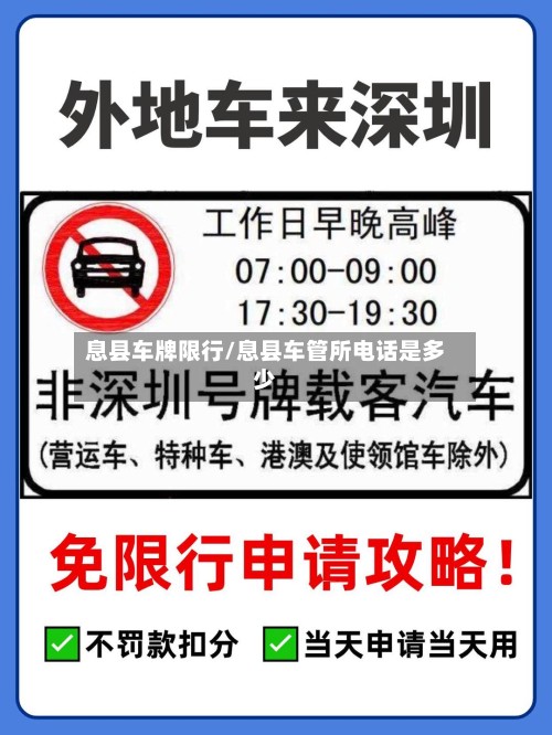 息县车牌限行/息县车管所电话是多少-第2张图片
