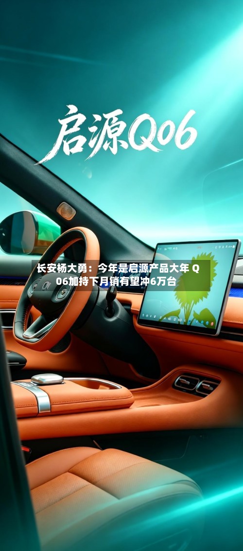 长安杨大勇：今年是启源产品大年 Q06加持下月销有望冲6万台