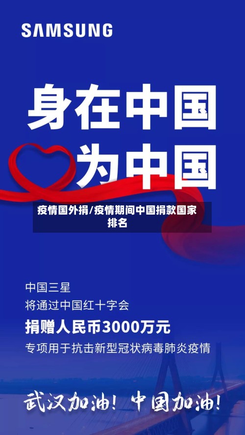 疫情国外捐/疫情期间中国捐款国家排名-第2张图片