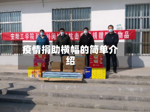 疫情捐助横幅的简单介绍