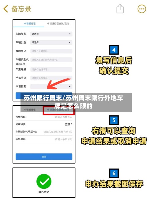 苏州限行周末/苏州周末限行外地车牌是怎么限的-第3张图片