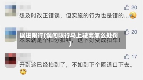 误进限行(误闯限行马上驶离怎么处罚)-第3张图片