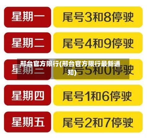 邢台官方限行(邢台官方限行最新通知)-第2张图片