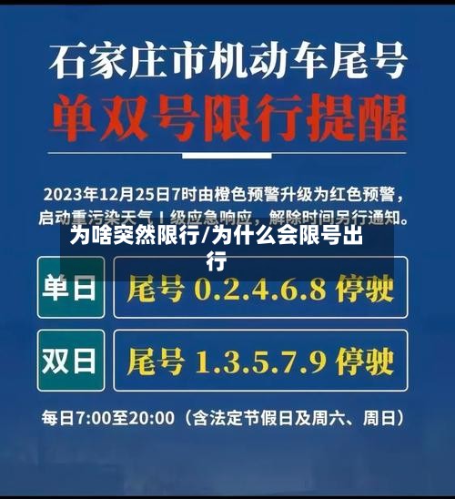 为啥突然限行/为什么会限号出行