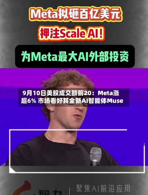 9月10日美股成交额前20：Meta涨超6% 市场看好其全新AI智能体Muse-第2张图片