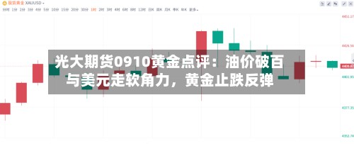 光大期货0910黄金点评：油价破百与美元走软角力，黄金止跌反弹-第3张图片