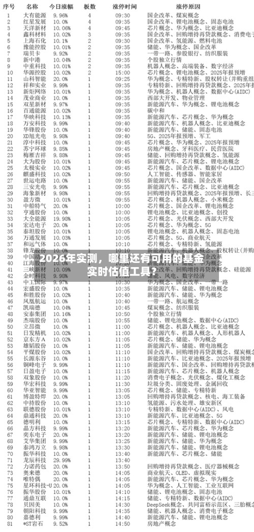 2026年实测，哪里还有可用的基金实时估值工具？-第2张图片