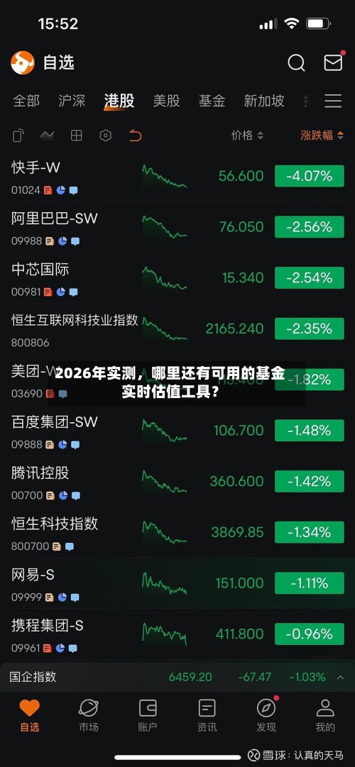 2026年实测	，哪里还有可用的基金实时估值工具？-第3张图片