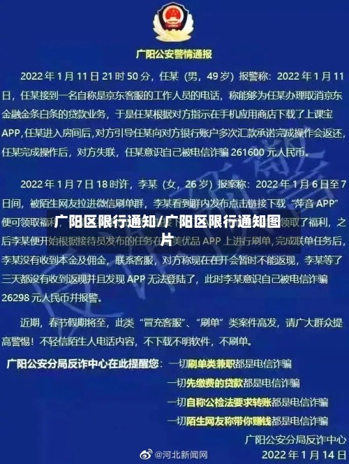 广阳区限行通知/广阳区限行通知图片