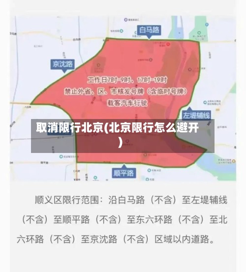 取消限行北京(北京限行怎么避开)