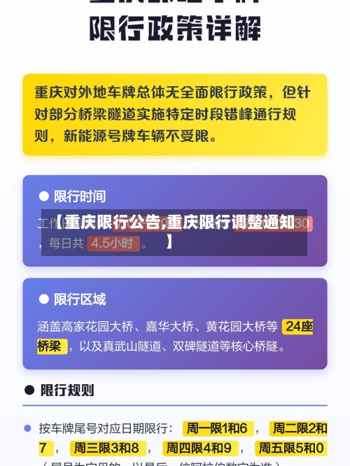 【重庆限行公告,重庆限行调整通知】