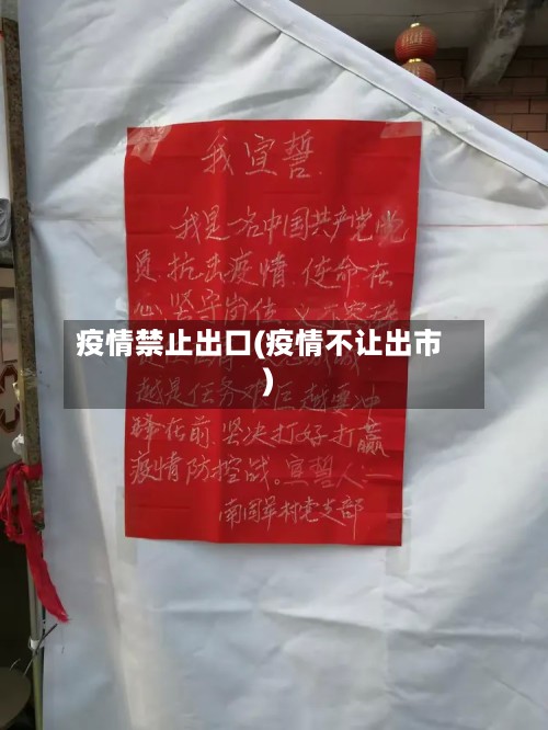 疫情禁止出口(疫情不让出市)-第2张图片