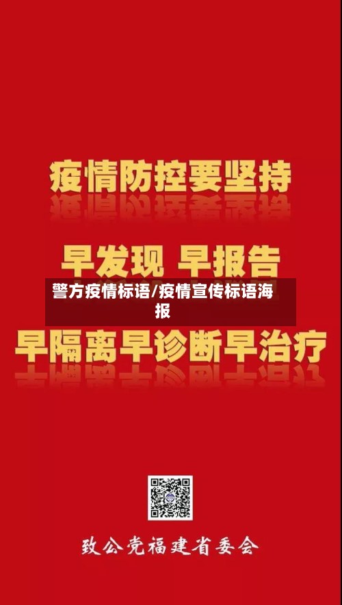 警方疫情标语/疫情宣传标语海报