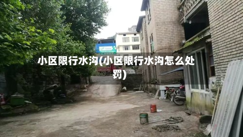 小区限行水沟(小区限行水沟怎么处罚)