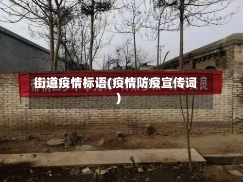 街道疫情标语(疫情防疫宣传词)