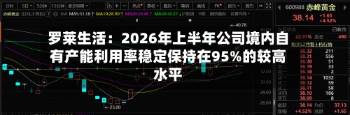 罗莱生活:2026年上半年公司境内自有产能利用率稳定保持在95%的较高水平