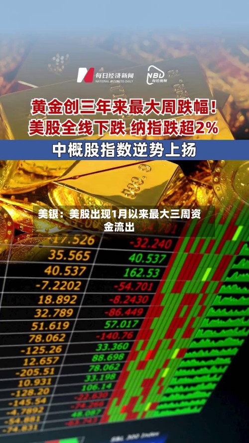 美银：美股出现1月以来最大三周资金流出