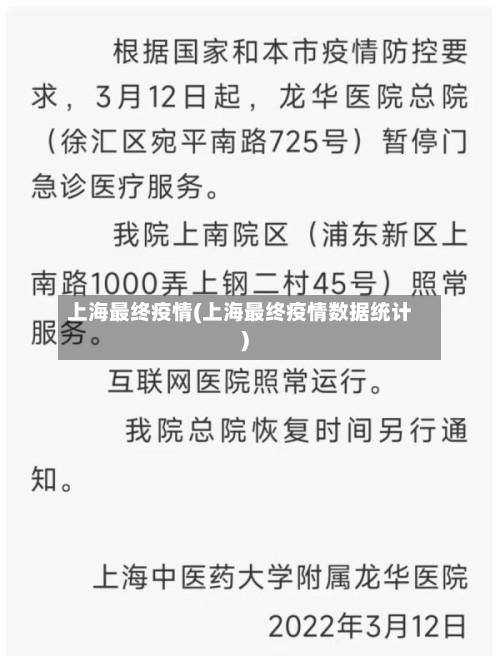 上海最终疫情(上海最终疫情数据统计)