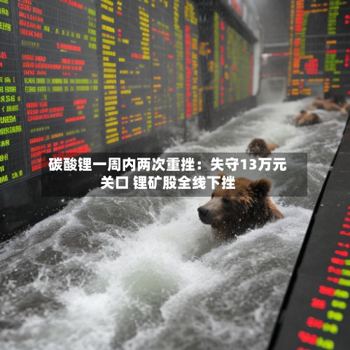 碳酸锂一周内两次重挫：失守13万元关口 锂矿股全线下挫