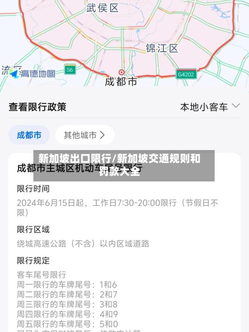 新加坡出口限行/新加坡交通规则和罚款大全-第3张图片