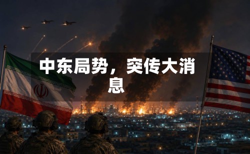 中东局势，突传大消息