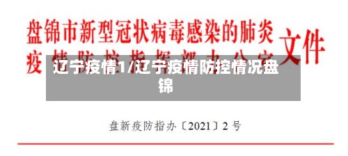 辽宁疫情1/辽宁疫情防控情况盘锦-第3张图片