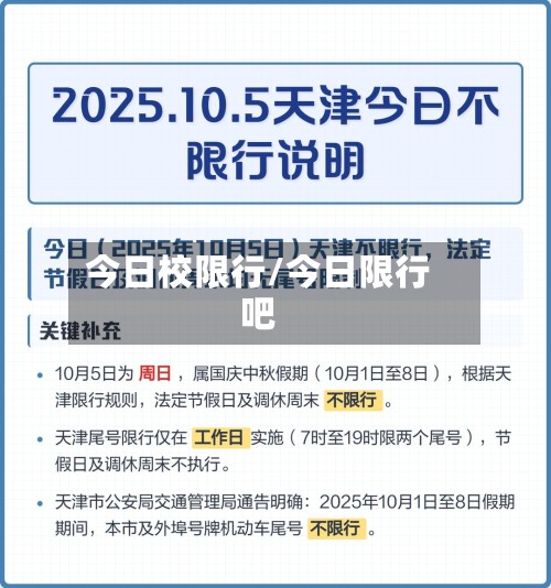 今日校限行/今日限行吧