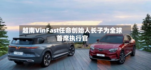 越南VinFast任命创始人长子为全球首席执行官-第3张图片