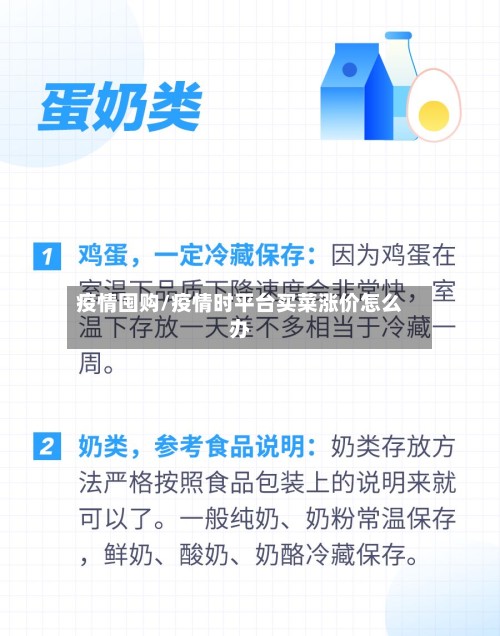 疫情囤购/疫情时平台买菜涨价怎么办