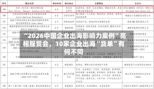 “2026中国企业出海影响力案例	”亮相服贸会	，10家企业出海“货单”有何不同-第3张图片