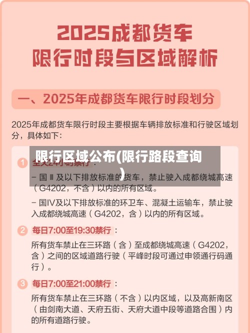 限行区域公布(限行路段查询)