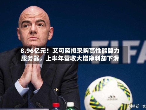 8.96亿元!艾可蓝拟采购高性能算力服务器,上半年营收大增净利却下滑