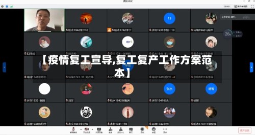 【疫情复工宣导,复工复产工作方案范本】-第3张图片