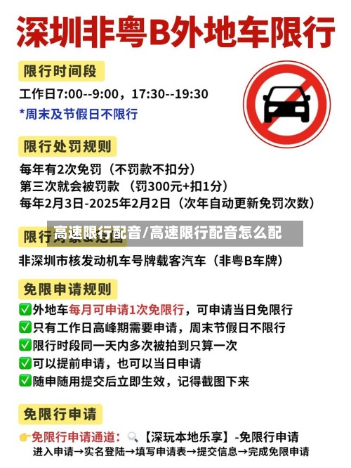高速限行配音/高速限行配音怎么配-第2张图片