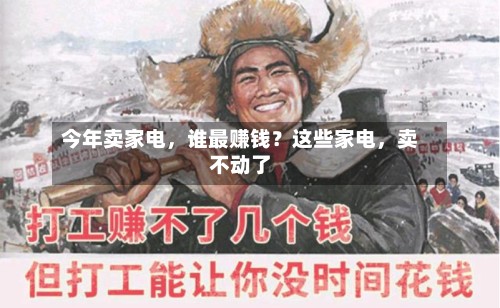 今年卖家电	，谁最赚钱？这些家电，卖不动了-第3张图片